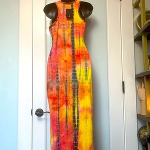 Fashion Nova tie dye maxi dress. Size medium.